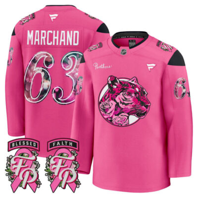 Men's Florida Panthers 'Pink in the Rink' Premium Jersey - Pink / Brad Marchand