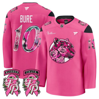 Men's Florida Panthers 'Pink in the Rink' Premium Jersey - Pink / Pavel Bure