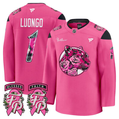 Men's Florida Panthers 'Pink in the Rink' Premium Jersey - Pink / Roberto Luongo