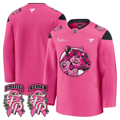 Men's Florida Panthers 'Pink in the Rink' Premium Jersey - Pink / Team