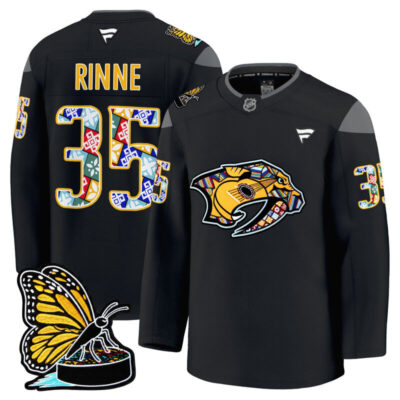 Men's Nashville Predators 2025 Hispanic Music Heritage Night Premium Jersey - Black / Pekka Rinne