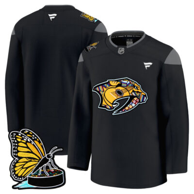 Men's Nashville Predators 2025 Hispanic Music Heritage Night Premium Jersey - Black / Team