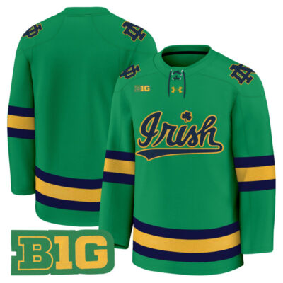 Men's Notre Dame Fighting Irish 2025/26 Premium Jersey - Green / Team