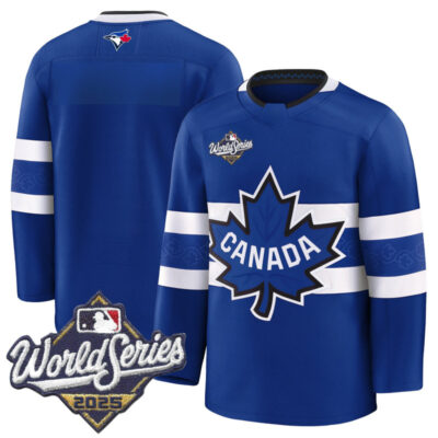 Men's Toronto Blue Jays 2025 World Series Premium Jersey - Canada Hockey Style - Royal / Team