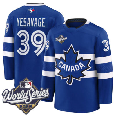 Men's Toronto Blue Jays 2025 World Series Premium Jersey - Canada Hockey Style - Royal / Trey Yesavage