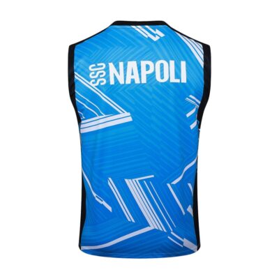 Naples 2024 2025 Sky Blue Short Jersey Tank Top Soccer Training Suit - Image 3