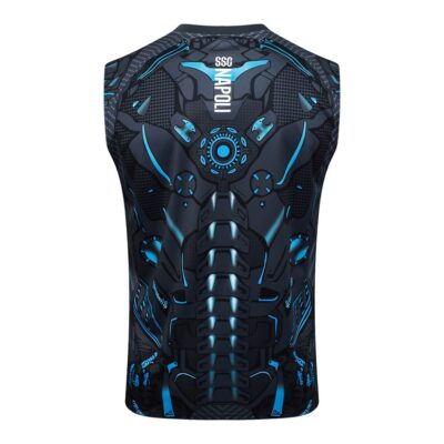 Naples 2025-2026 Black Patterned Jersey Tank Top and Shorts Soccer Training Suit - Image 3