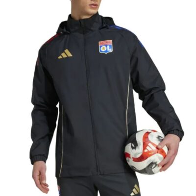 Alternative view of Olympique Lyon Soccer Training Rain Jacket 2025/26