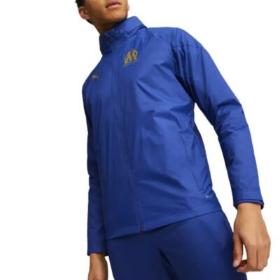 Alternative view of Olympique Marseille Soccer Training Rain Jacket 2024