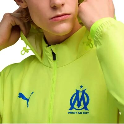 Olympique Marseille Soccer Training Rain Jacket 2025/26 - Image 4