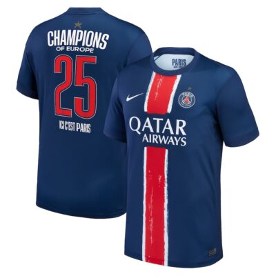 PSG 2025 European Champions 1 Star Jersey Soccer Training Suit