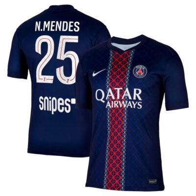 PSG Home Jersey 2025-2026 Mendes