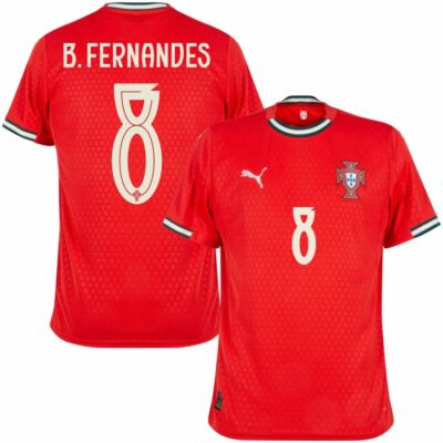 Portugal Home Jersey 2025-2026 B. Fernandes