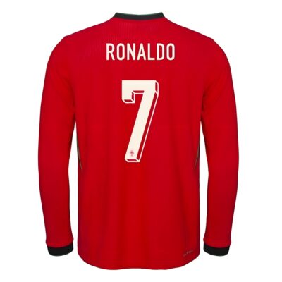 Alternative view of Portugal Home Jersey 2025-2026 Ronaldo Long Sleeve