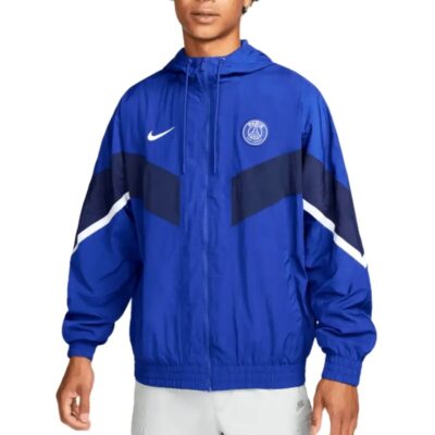 Alternative view of Psg Hooded Pre-Match Rain Jacket 2022/23 Blue