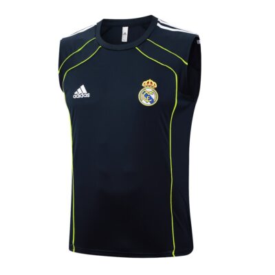 Alternative view of Real Madrid 2025 2026 Black Night Short Jersey Tank Top Soccer Training Suit