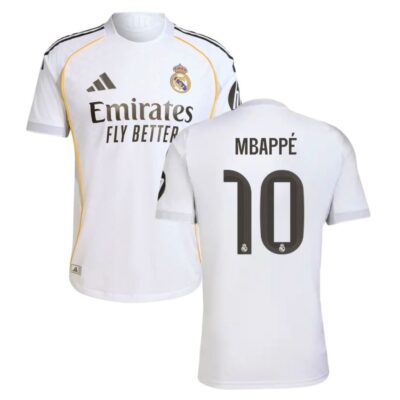 Real Madrid Home Jersey 2025-2026 Mbappe