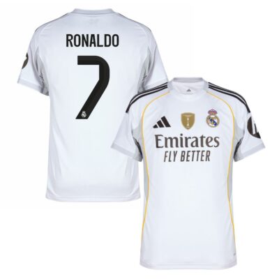 Real Madrid Home Jersey 2025-2026 Ronaldo 7