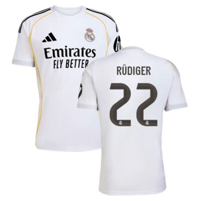 Real Madrid Home Shirt 2025-2026 Rudiger