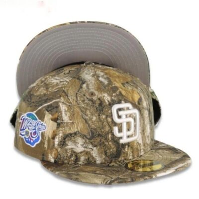 San Diego Padres Realtree Camo Olive 1998 World Series Fitted Cap