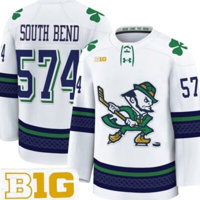 South Bend Jersey 574 Notre Dame Fighting Irish Hockey 2025-2026 Premium Vapor Patch All Stitched