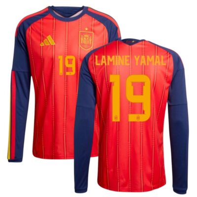 Spain Home Jersey 2026/2027 Lamine Yamal Long Sleeve