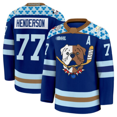 Sudbury Wolves 2025/26 'Shoresy Night' Premium Jersey - Stitched - Rowan Henderson