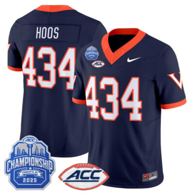 Virginia Cavaliers 1995 Throwbacks Vapor Limited Jersey - 2025 ACC Championship Patch - Navy / Hoos 434