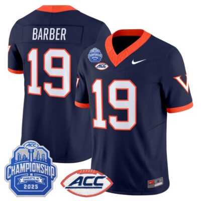 Virginia Cavaliers 1995 Throwbacks Vapor Limited Jersey - 2025 ACC Championship Patch - Navy / Ronde Barber