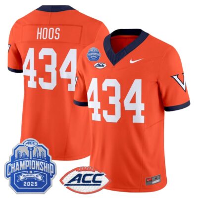Virginia Cavaliers 1995 Throwbacks Vapor Limited Jersey - 2025 ACC Championship Patch - Orange / Hoos 434