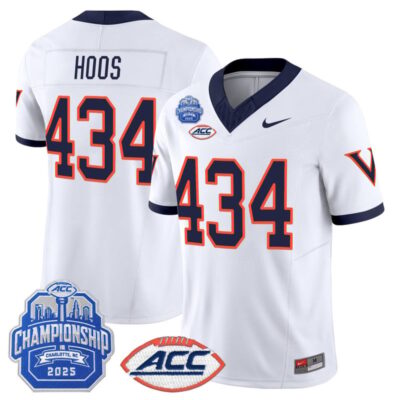 Virginia Cavaliers 1995 Throwbacks Vapor Limited Jersey - 2025 ACC Championship Patch - White / Hoos 434