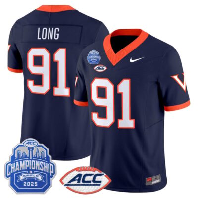 Virginia Cavaliers 2025 ACC Championship Vapor Limited Jersey - 1995 Throwback / Chris Long