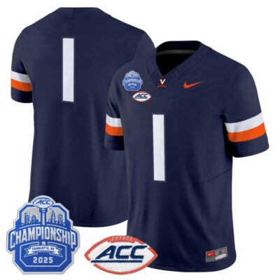 Virginia Cavaliers 2025 ACC Championship Vapor Limited Jersey - Navy / #1 Team