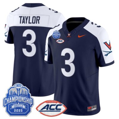 Virginia Cavaliers 2025 ACC Championship Vapor Limited Jersey - Navy Alternate / J'Mari Taylor