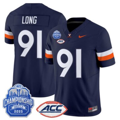 Virginia Cavaliers 2025 ACC Championship Vapor Limited Jersey - Navy / Chris Long