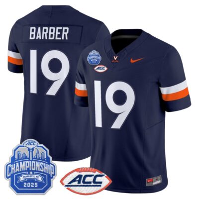 Virginia Cavaliers 2025 ACC Championship Vapor Limited Jersey - Navy / Ronde Barber