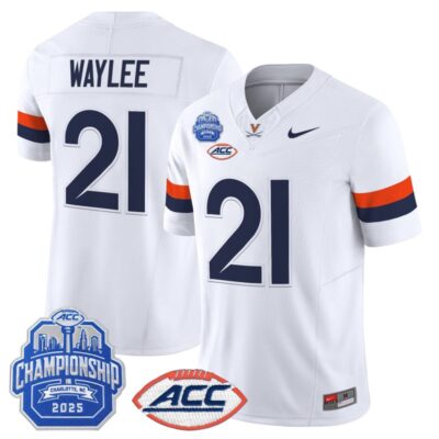 Virginia Cavaliers 2025 ACC Championship Vapor Limited Jersey - White / Harrison Waylee
