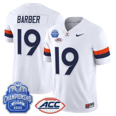 Virginia Cavaliers 2025 ACC Championship Vapor Limited Jersey - White / Ronde Barber