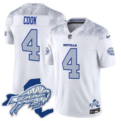 Buffalo Bills 2025 "Rivalries" Vapor Limited Stitched Jersey - New York Patch - James Cook