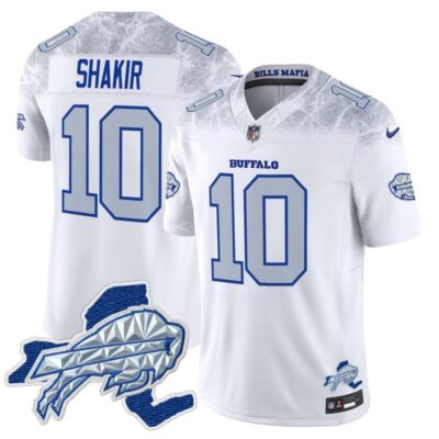 Buffalo Bills 2025 "Rivalries" Vapor Limited Stitched Jersey - New York Patch - Khalil Shakir