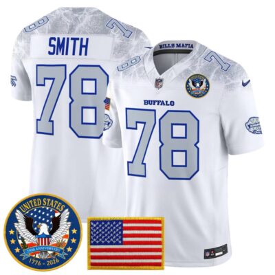 Buffalo Bills "United States 250th Anniversary Patch" Vapor Limited Jersey - Rivalries / Bruce Smith