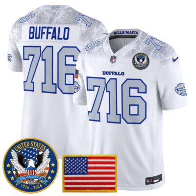 Buffalo Bills "United States 250th Anniversary Patch" Vapor Limited Jersey - Rivalries / Buffalo 716