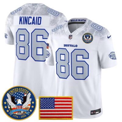 Buffalo Bills "United States 250th Anniversary Patch" Vapor Limited Jersey - Rivalries / Dalton Kincaid