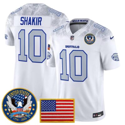 Buffalo Bills "United States 250th Anniversary Patch" Vapor Limited Jersey - Rivalries / Khalil Shakir