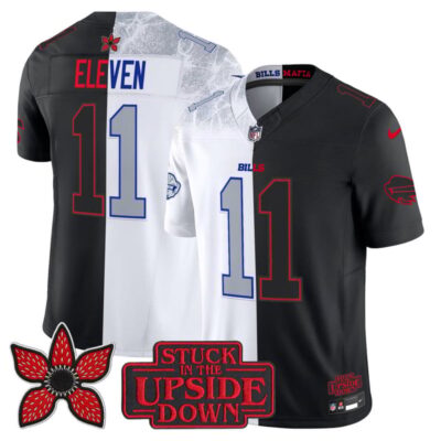 Buffalo Bills 'Upside Down Edition' Vapor Limited Jersey - Rivalries-Black / #11 Eleven