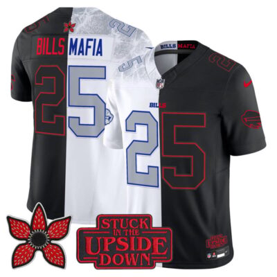 Buffalo Bills 'Upside Down Edition' Vapor Limited Jersey - Rivalries-Black / #25 Bills Mafia