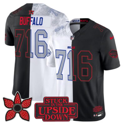 Buffalo Bills 'Upside Down Edition' Vapor Limited Jersey - Rivalries-Black / Buffalo 716