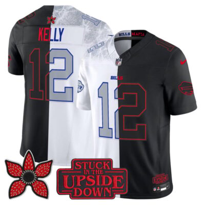 Buffalo Bills 'Upside Down Edition' Vapor Limited Jersey - Rivalries-Black / Jim Kelly
