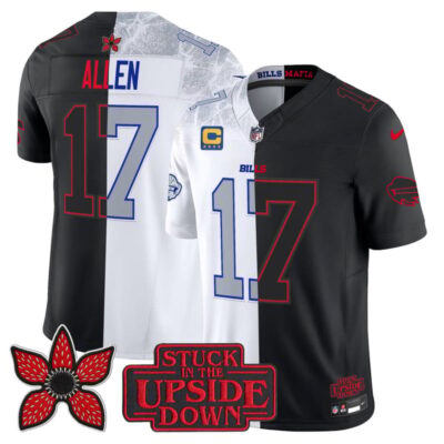 Buffalo Bills 'Upside Down Edition' Vapor Limited Jersey - Rivalries-Black / Josh Allen