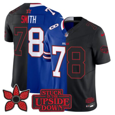 Buffalo Bills 'Upside Down Edition' Vapor Limited Jersey - Royal-Black / Bruce Smith